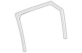T4a35166 Jaguar Genuine Glass Run