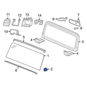 Jeep Oe 68598908aa For Gladiator 20-25 Front Right Lower Windshield Insulator