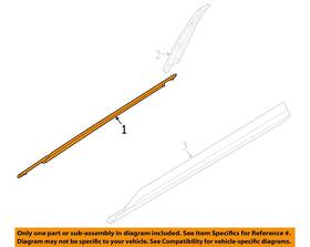82220r0000 Kia Oem 22-25 Carnival Front Door Exterior Trim-belt Molding