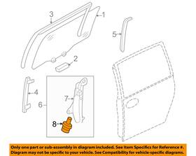 82450-4d020 Kia Oem 06-12 Sedona Side Sliding Door-window Motor Left 824504d020