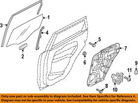 83550b2000 Kia Oem 14-19 Soul Ev Rear Door Glass Hardware-guide Channel 83550b2000 Kia Oem 14-19 Soul Ev Rear Door Glass Hardware-guide Channel