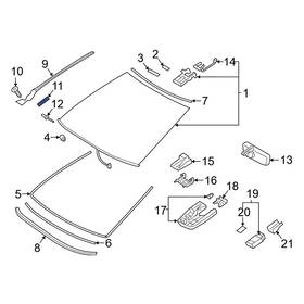 7554530170 Lexus Oe For Nx250 2022-2025 Upper Windshield Molding Clip 7554530170 Lexus Oe For Nx250 2022-2025 Upper Windshield Molding Clip