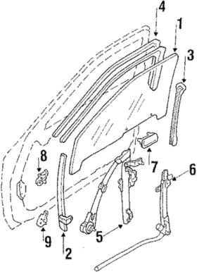 Fb01-58-60xd Mazda Genuine Run Channel