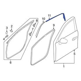 K131508v3 Mazda Oe For Cx-5 2019-2024 Rear Right Black Out Tape