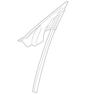 117-725-02-29 Mercedes-benz Genuine Window Guide