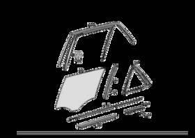 166-730-00-19 Mercedes-benz Genuine Window Divider
