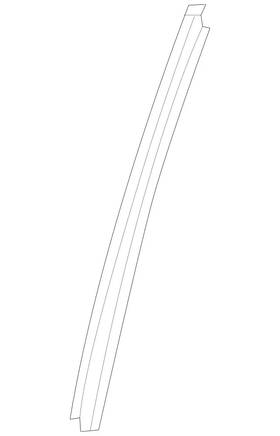 Mercedes-benz 166-730-01-19 Genuine Mercedes-benz Division Bar