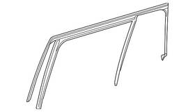 166-735-28-00 Mercedes-benz Genuine Run Channel