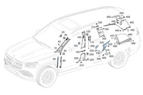 167-810-52-06 Mercedes-benz Genuine Roller Sun-blind