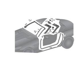 172-690-03-39 Mercedes-benz Genuine Retaining Rail 1726900339