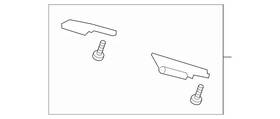 Mercedes-benz 205-770-15-00 Genuine Mercedes-benz Back Glass Hardware Kit