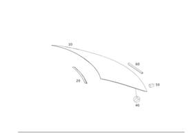 220-671-02-97 Mercedes-benz Genuine Intermediate Layer