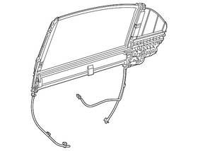 222-810-66-02-9107 Mercedes-benz Genuine Door Glass Sunshade