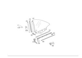 230-673-01-30 Mercedes-benz Genuine Frame Segment