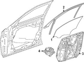 254-725-08-00 Mercedes-benz Genuine Run Channel 254-725-08-00 Mercedes-benz Genuine Run Channel