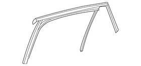 254-735-04-00 Mercedes-benz Genuine Run Channel