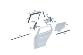 294-735-08-00 Mercedes-benz Genuine Window Guide Rail 294-735-08-00 Mercedes-benz Genuine Window Guide Rail