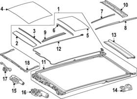 294-780-04-00 Mercedes-benz Genuine Rear Glass 294-780-04-00 Mercedes-benz Genuine Rear Glass