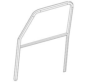 Mercedes-benz 463-725-11-00 Genuine Mercedes-benz Window Channel