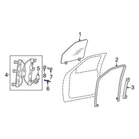 W705426s303 Mercury Oe For Mountaineer 2006-2010 Front Window Motor Rivet