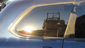 284-10344br Mitsubishi Passenger Side Quarter Glass Black Molding Fits 14-22 Outlander 136481