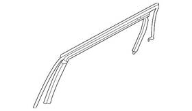 82331w030p Mitsubishi Genuine Run Channel