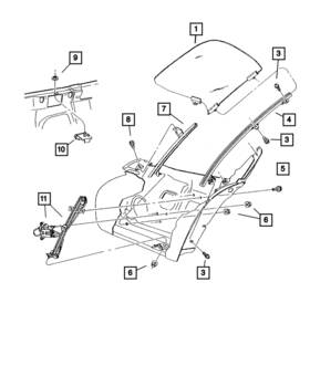 04763285ab Mopar Genuine Door Glass Channel Left 4763285ab