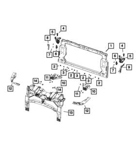 04783223 Mopar Genuine Adjustable Stop Bumper