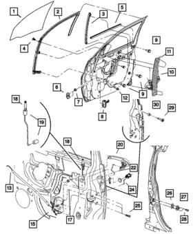 05027054ad Mopar Genuine Front Door Glass Lower Channel Right 5027054ad