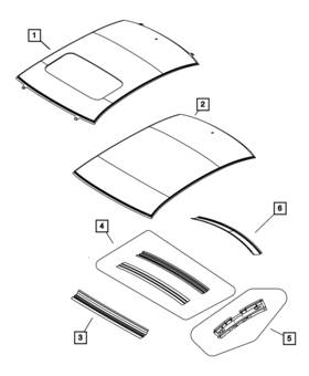05074398ad Mopar Genuine Windshield Header 5074398ad