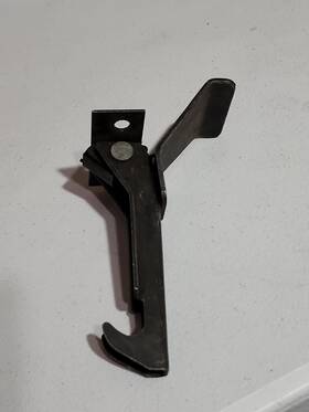 280216 Mopar Nos 1967-69 Plymouth Barracuda Hood Safety Catch Latch Cuda Secondary Oem