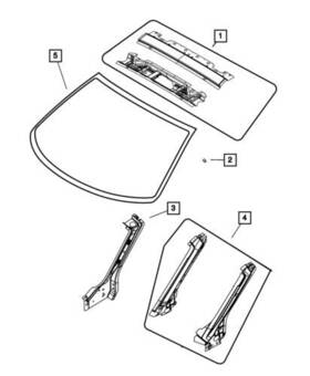 Mopar 5008734af Genuine 2007-2014 Chrysler Sebring Windshield Frame Front Right