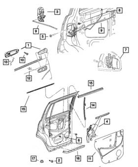 55362192af Mopar Genuine Door Glass Channel Right