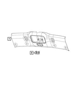 5rc28jw4aa Mopar Genuine Windshield Frame Panel