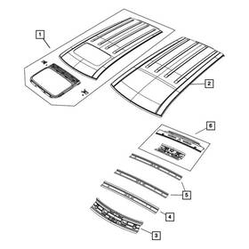 68067777ac Mopar For Dodge Journey 2011-2019 Rear Back Glass