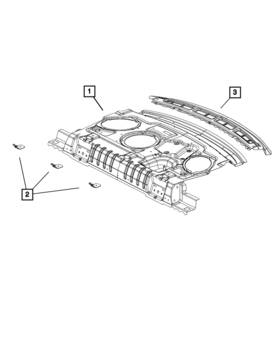 68104682ab Mopar 68104682ac Genuine Shelf Panel - Reinfmnt