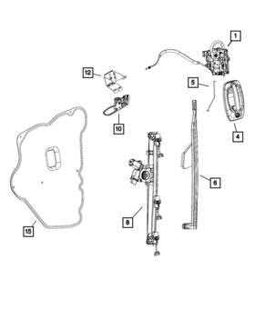 68169376aa Mopar Genuine Front Door Glass Lower Channel Right