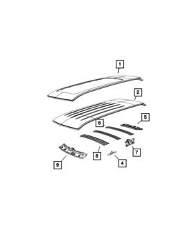 68245806ab Mopar Genuine Windshield Header