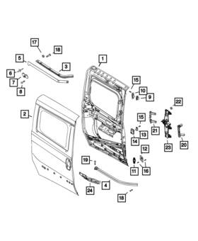 68268781aa Mopar Genuine Glass Run - Channel