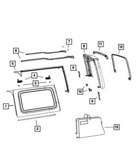 68368995ab Mopar Genuine Shoulder Bolt