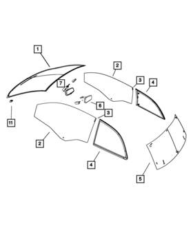 68399640aa Mopar Genuine Clip