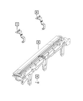 6jz06pd2ab Mopar Genuine Rear Window Sunshade Right