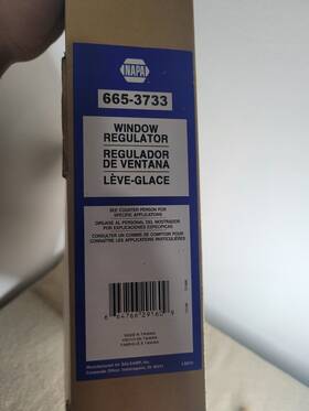665-3733 Napa New Sealed Power Window Motor And Regulator Assembly Pass Front Gm