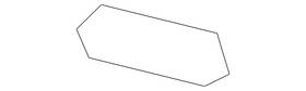 72714-1la0a Nissan Genuine Windshield Spacer 72714-1la0a Nissan Genuine Windshield Spacer