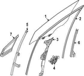 80330-7ba0a Nissan Genuine Run Weather-strip 80330-7ba0a Nissan Genuine Run Weather-strip