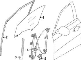 80331-6ta0d Nissan Genuine Glass Run Rubber-front Door Left-hand