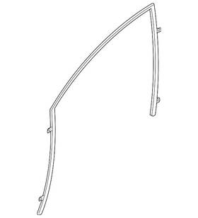 80331-et000 Nissan Genuine Glass Run
