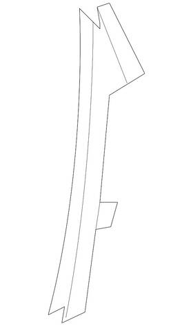 82235-1aa0a Nissan Genuine Window Channel