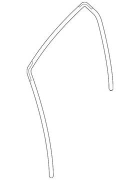 82330-3sg0a Nissan Genuine Run Weather-strip