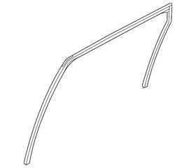 82330-6rr0b Nissan Genuine Run Weather-strip